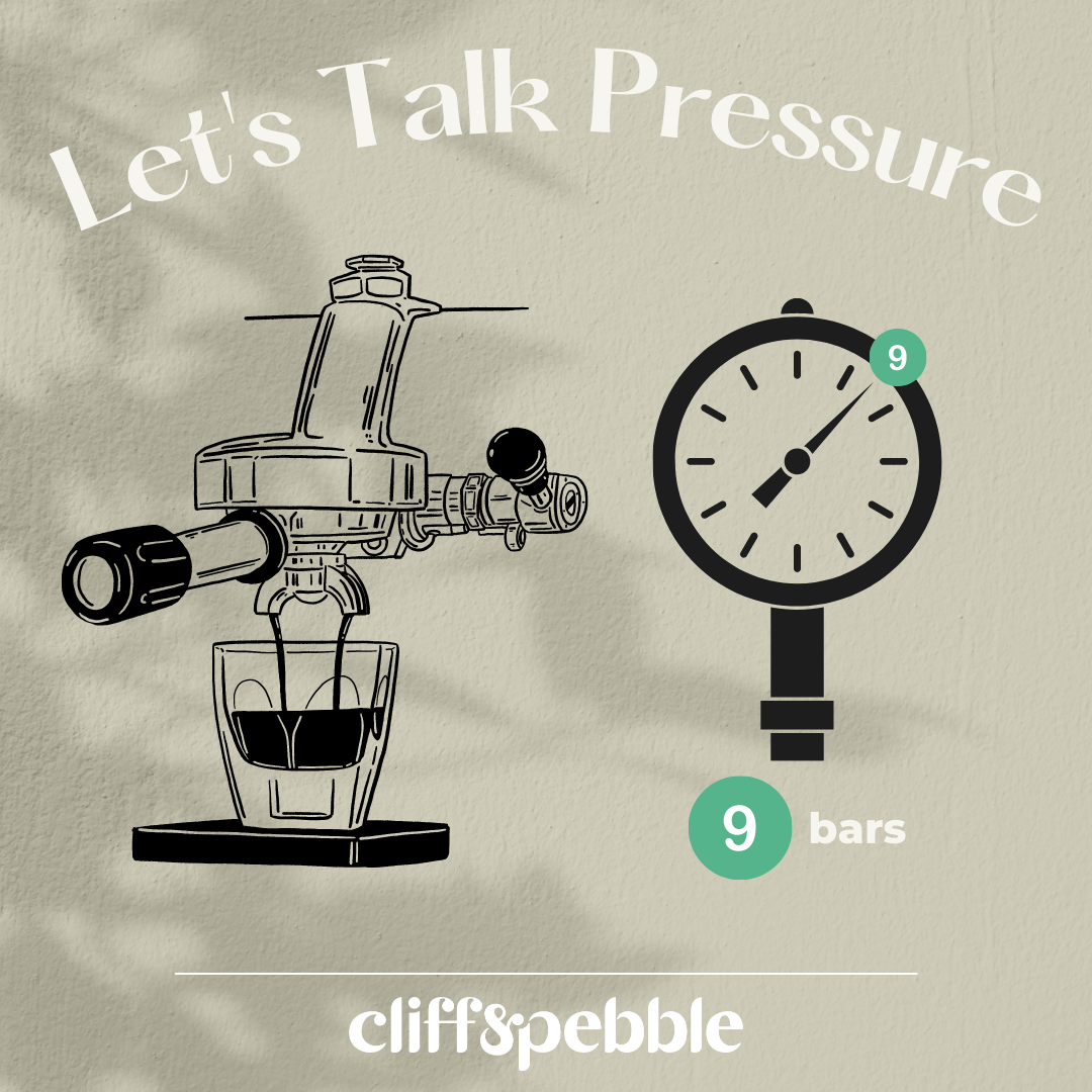 9 bars of pressure for espresso