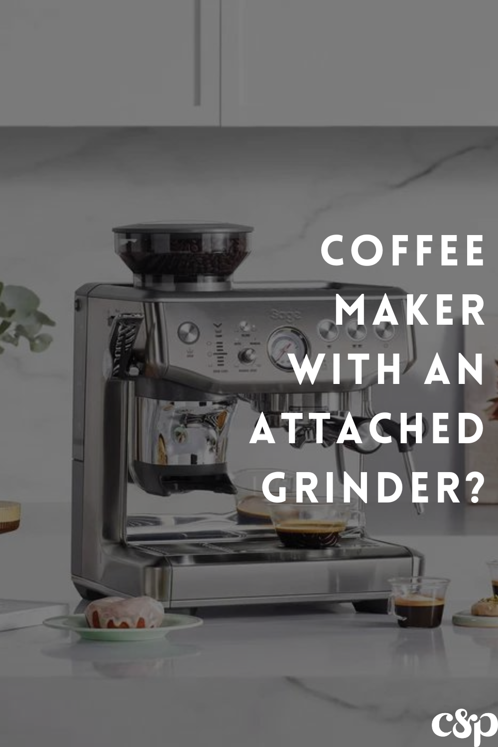 coffee maker with attached grinder